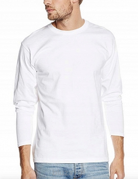 T-shirt z dł.rękawami kolor biały B&C